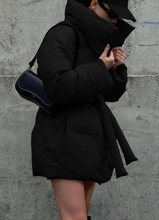 Курточка жіноча, зимова, пуховик, розміри: xs, s, m, l (беж)3 фото