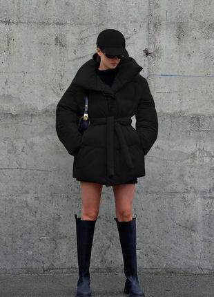 Курточка жіноча, зимова, пуховик, розміри: xs, s, m, l (беж)5 фото