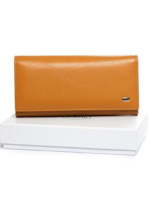 Женский кожаный кошелек dr.bond w1-v-2 на магните натуральная кожа