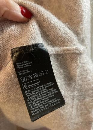 Светр h&amp;m premium selection oversized mohair-blend, бежевий мокко10 фото