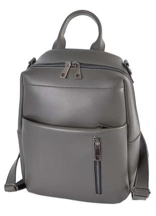Жіночий рюкзак-сумка lucherino 802 графіт