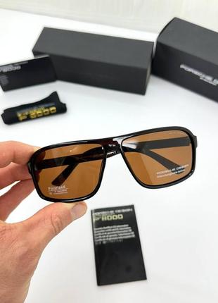 Сонцезахисні чоловічі окуляри оправа пластик лінзи polarized на середнє обличчя3 фото