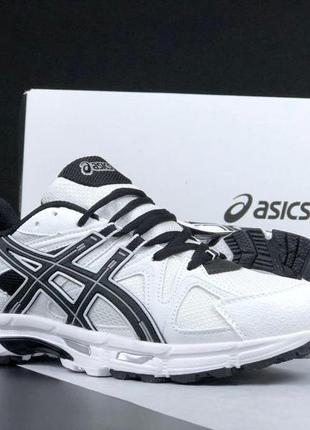 Жіночі кросівки  asics gel kahana 8  білі з чорним2 фото