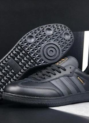 Чоловічі кросівки  adidas samba  чорні
