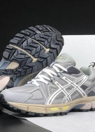 Чоловічі кросівки  asics gel kahana 8  сірі з білим4 фото