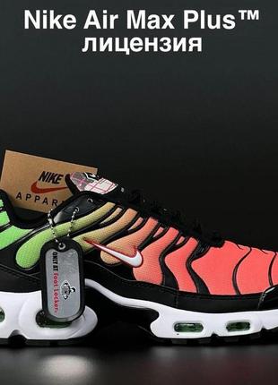 Чоловічі кросівки  nike air max plus tn   помарнчеві5 фото