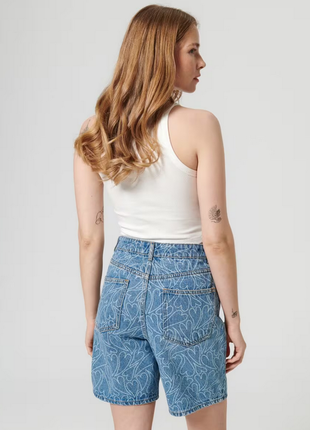 Новые женские джинсовые шорты бермуды голубые короткие2 фото