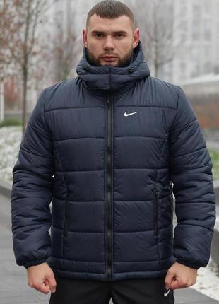 Зимова куртка європейка синя `ps`1 фото