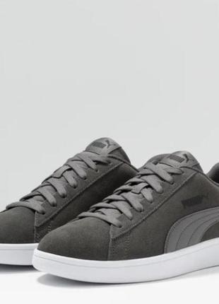 Женские кроссовки puma smash v2 unisex серого цвета