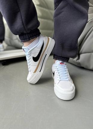 Nike court legacy lift white1 фото