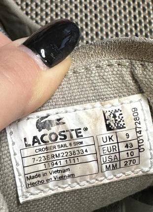 Оригінальні кросівки lacoste4 фото