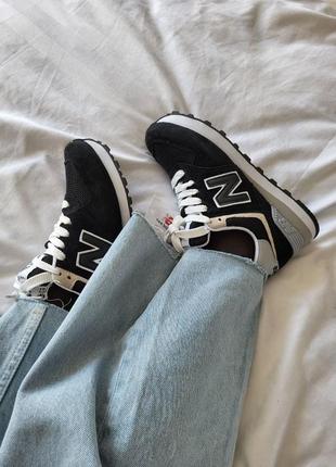 Женские кроссовки new balance 574&nbsp;black1 фото