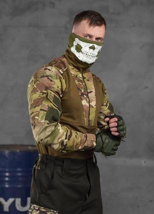 Бойова кофта мультикам тактична сорочка з довгими рукавами чоловіча військова сорочка ріп стоп3 фото