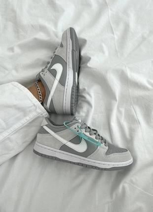 Женские кроссовки найк данк nike sb dunk grey