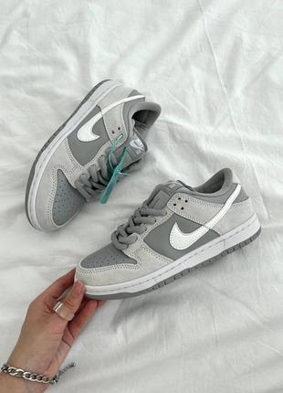 Жіночі кросівки найк данк nike sb dunk grey2 фото