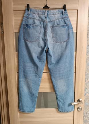 Стильные высокие мом джинсы5 фото