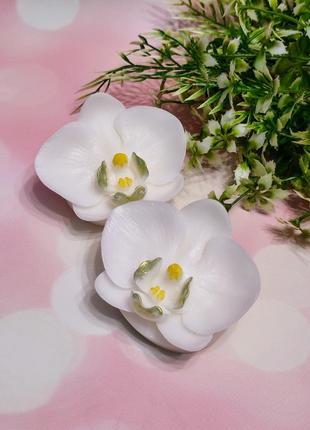 Мило ручної роботи з рослинними та ефірними оліями орхідея7 фото