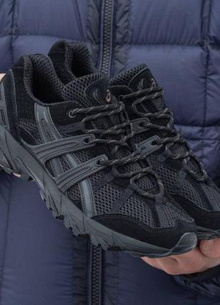 Asics gel sonoma 15-50 black, кроссовки мужские черные ассикс, кроссовки мужское чёрное асикс, кроссовки демисезонные