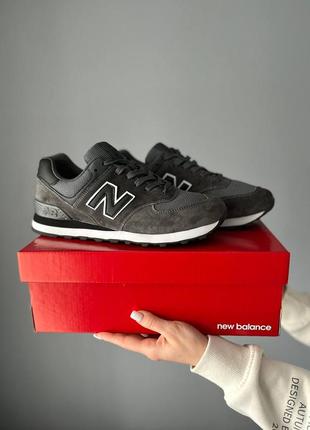 Мужские кроссовки new balance 574 dark grey3 фото