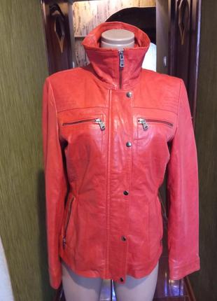 Мягушка кожаная куртка ricano