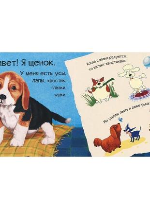Книга для детей знакомься, я щенок ( на русском языке)