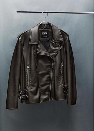 Куртка шкіряна zara3 фото