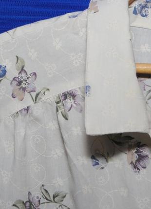 Женская рубашка в цветочный принт ,баталл.8 фото