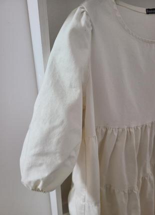 Міні сукня у білому кольорі🤍 від бренду boohoo4 фото