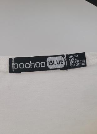 Міні сукня у білому кольорі🤍 від бренду boohoo5 фото