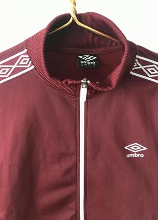 Крутая спортивная зоп кофта umbro / олимпийка с лампасами, размир m2 фото