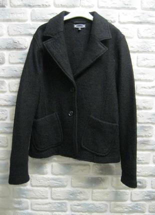 Женский черный пиджак 100% шерсть5 фото
