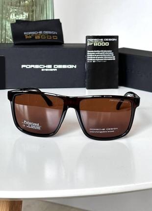 Сонцезахисні чоловічі окуляри оправа пластик лінзи polarized на велике обличчя8 фото