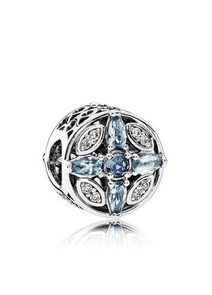 Серебряная бусина шарм подвеска подвеса бусина серебро пандора pandora silver s925 925 проба ale с биркой и пломбой клипса шарм-клипса