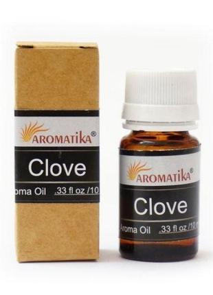 Ароматическое масло гвоздика ароматика aromatika oil clove 10ml.1 фото