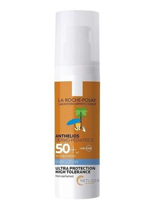 Сонцезахисне молочко la roche-posay anthelios dermo pediatrics baby lotion spf50+. 50  ml.