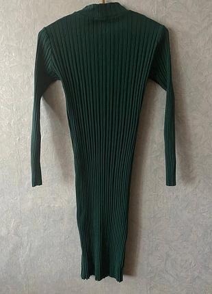 Платье миди в рубчик от zara