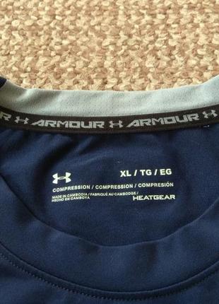 Under armour heatgear рашгард компресійна майка для спорту оригінал (xl)6 фото