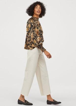 Шикарная блуза с растительным орнаментом h&m
