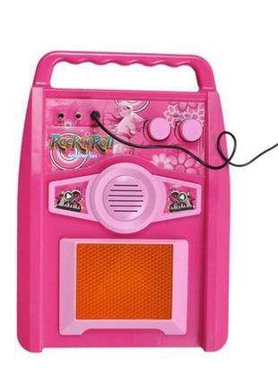 Дитяча гітара + мікрофон + підсилювач kruzzel 22407 рожева3 фото