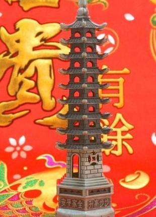 Пагода 9 ярусів силумінова у сірому кольорі (41827)
