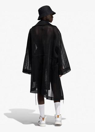 Тренч adidas ivy park beyonce black mesh trench coat anorak sheer2 фото