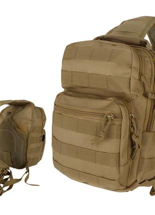 Рюкзак однолямковий mil-tec one strap assault pack 10l coyote