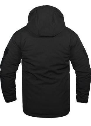 Куртка зимова поліція vik-tailor softshell чорна, 465 фото