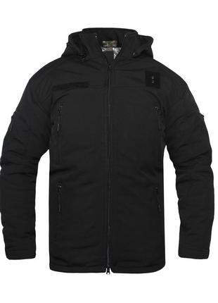 Куртка зимова поліція vik-tailor softshell чорна, 463 фото
