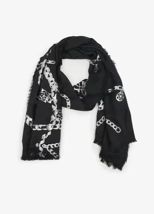 Великий жаккардовий брендовий палантин шарф