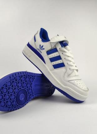 Кроссовки adidas forum white blue
