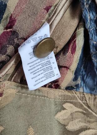 H&m жакет у вінтажному стилі, гобеленовий піджак,8 фото