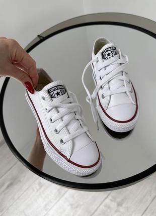 Актуальные  белоснежные кеды converse all star3 фото