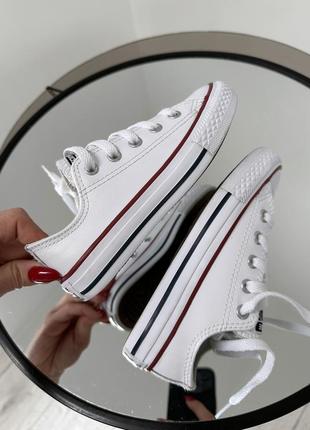 Актуальные  белоснежные кеды converse all star5 фото