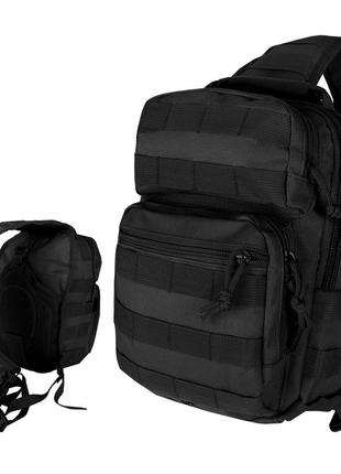 Рюкзак однолямковий mil-tec one strap assault pack 10l black